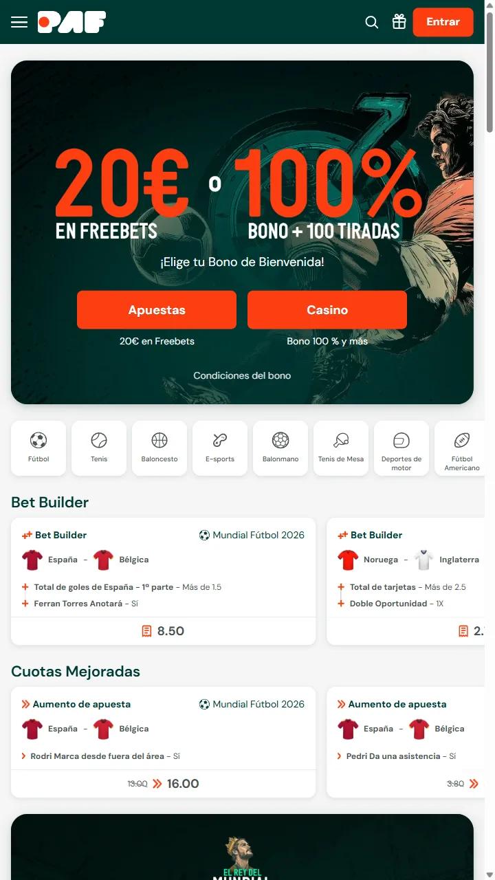Captura oficial de la app de Paf en la App Store española